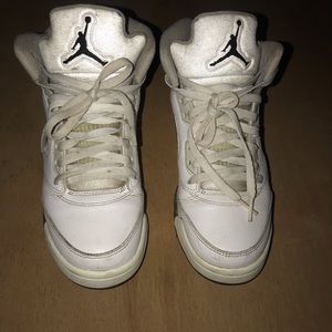 Jordan “Metallic white” 5s